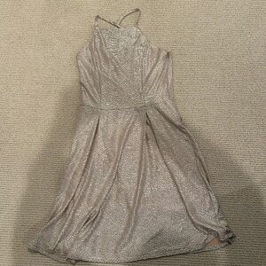 Girls Ruby + Bloom Gold Dress